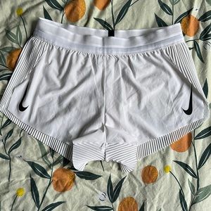 Like New Nike Aeroswift Shorts - WHITE